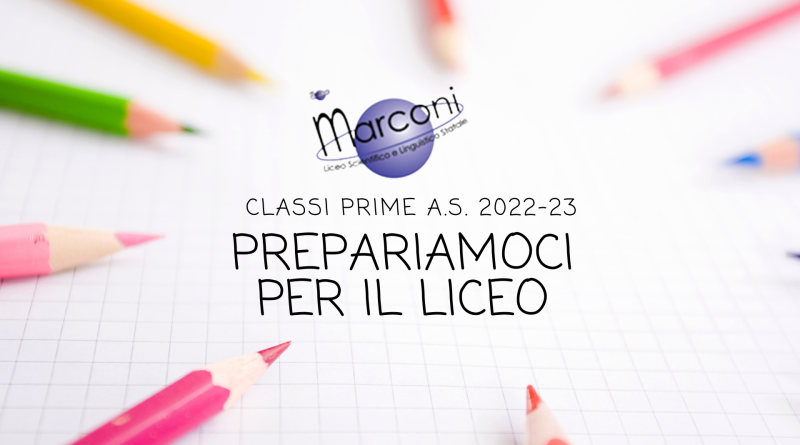 PREPARIAMOCI PER IL LICEO