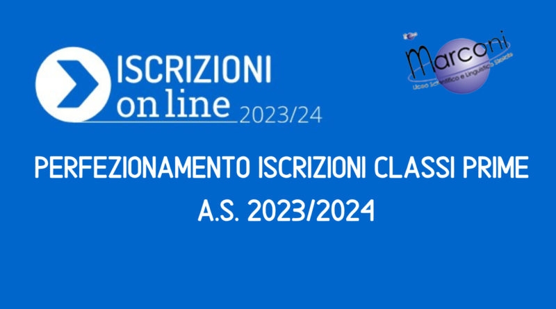 PERFEZIONAMENTO ISCRIZIONI CLASSI PRIME